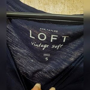 "LOFT" navy blue tee